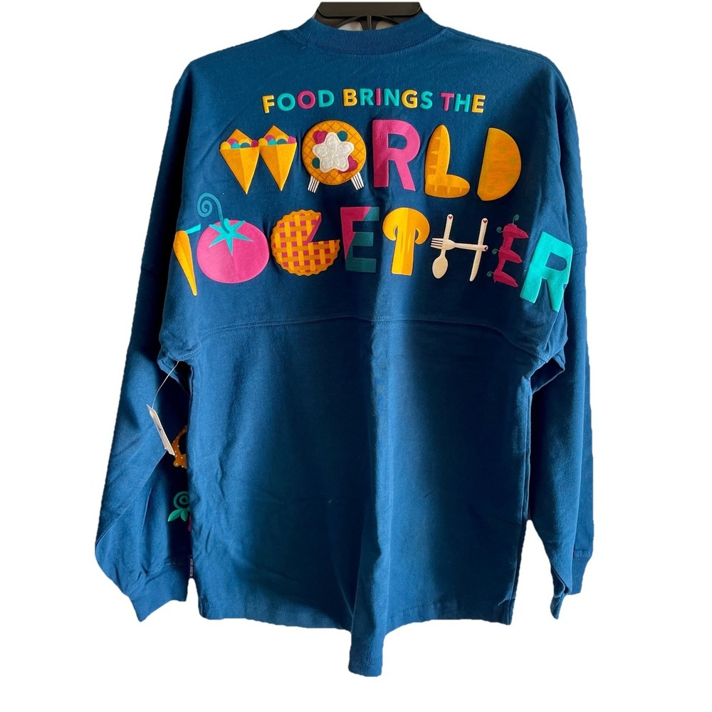 New Disney Spirit Jersey 2022 Epcot Food And Wine Festival Blue Size Small S NWT